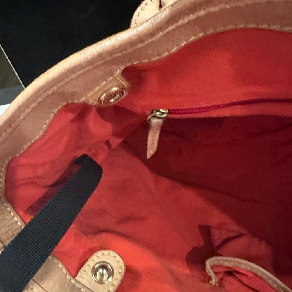 BubbleGum  Y2K Dooney & Bourke Multicolor Logo-Print Canvas Tote RARE color - Picture 11 of 14